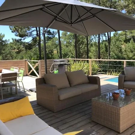 Hébergement de vacances Les Mimosas With Pool And Fantastic Views Lacanau